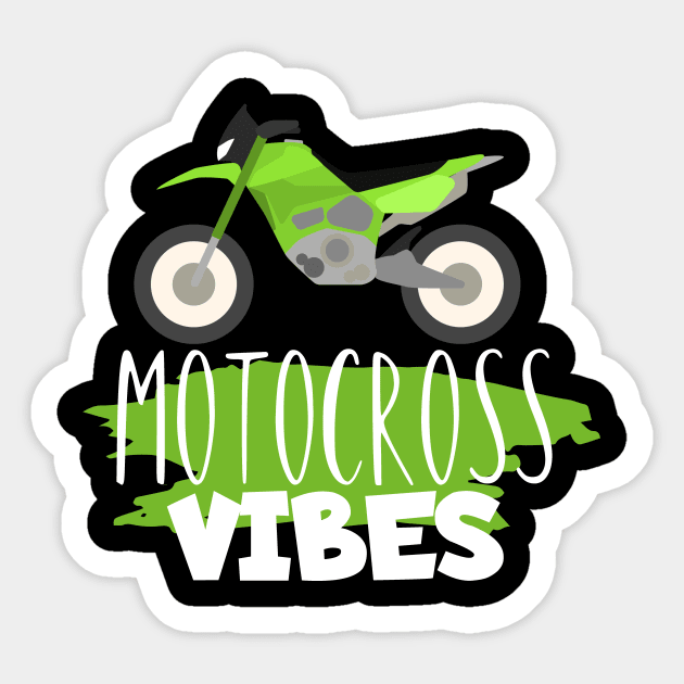 Motocross vibes Sticker by maxcode